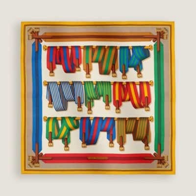 HERMES エルメス 希少 プリーツスカーフ 大判 パリの紋章 HERMES